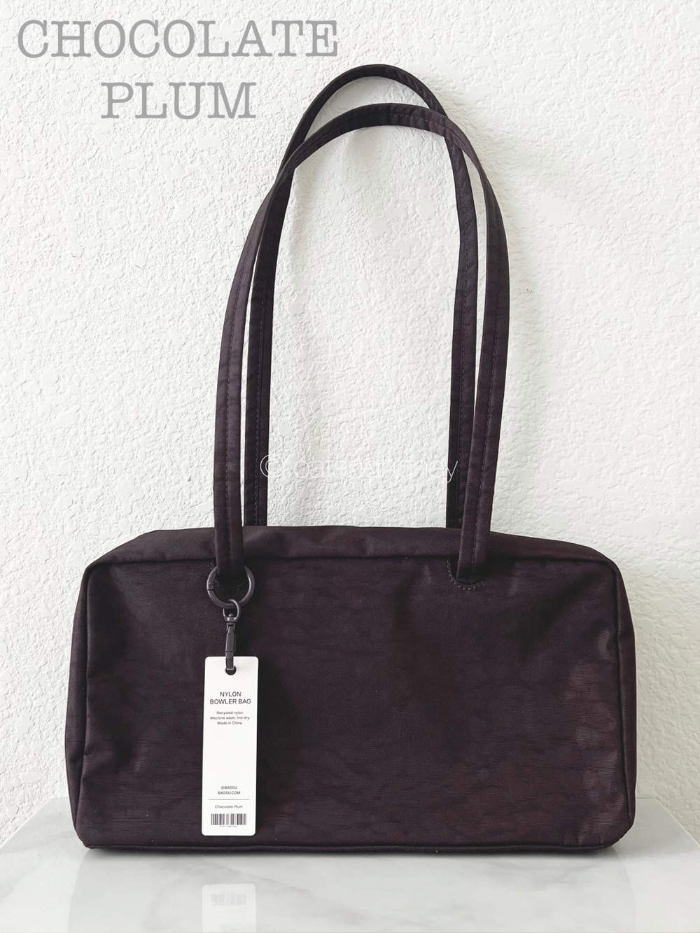 BAGGU Nylon Bowler Bag